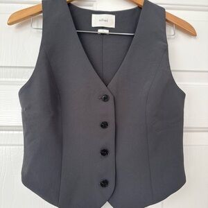 Aritzia Pacino Vest Coal Grey Size 4 EUC